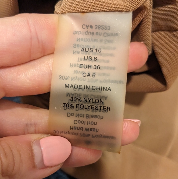 Ministry of Style Blue Tan Lace Pencil Skirt - Picture 4 of 4